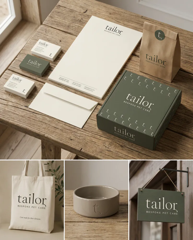 Offline Branding για το tailor, εργασία μαθητή του GR8 Academy